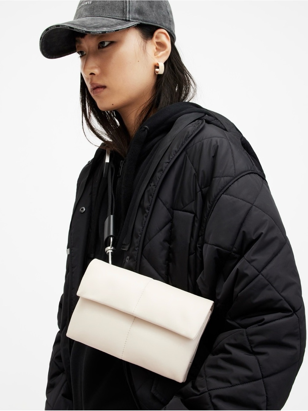 AllSaints Ezra Quilted Leather Crossbody